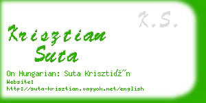 krisztian suta business card